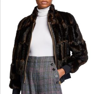Veronica beard Bellfire Faux Fur Bomber Jacket so small